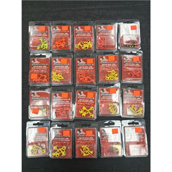 BERKLEY BALL JIGS - ASSORTED SIZES AND COLORS - 20 ITEMS