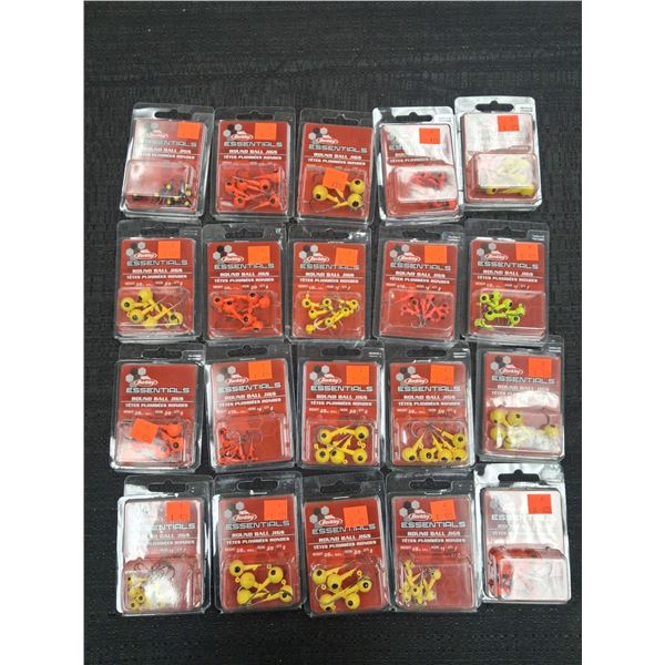 BERKLEY BALL JIGS - ASSORTED SIZES AND COLORS - 20 ITEMS