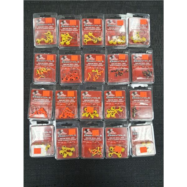 BERKLEY BALL JIGS - ASSORTED SIZES AND COLORS - 20 ITEMS