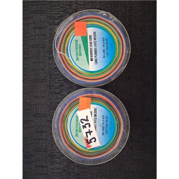 NORTHERN SPORT LEAD CORE LINE, 36LBS, 100 YDS - 2PC