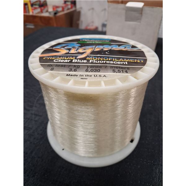 SHAKESPERE SIGMA FISHING LINE, CLEAR, 8LB, 6030 YDS - 1PC