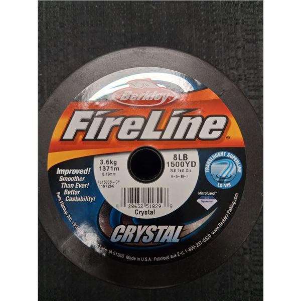BERKLEY FIRELINE 8LB, 1500 YD, WHITE - 1PC