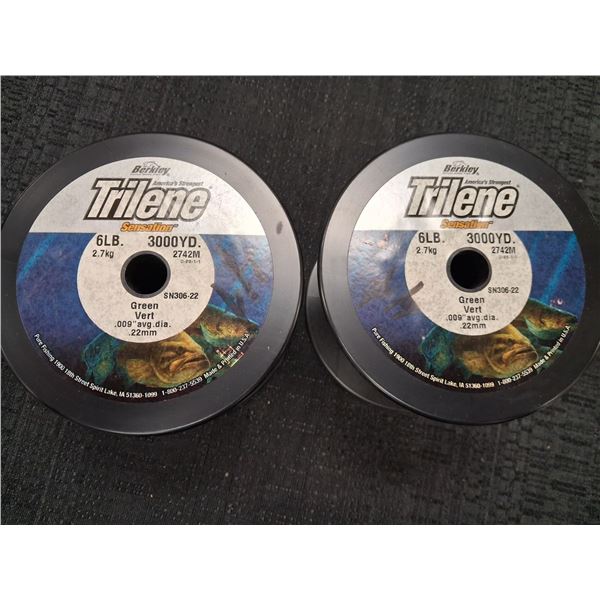 BERKLEY SENSATION SPOOL 6LB, 3000YDS, GREEN, 2PC