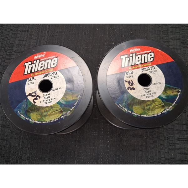 BERKLEY TRILENE XL SMOOTH CAST 6LB, 3000YD, CLEAR, 2PC