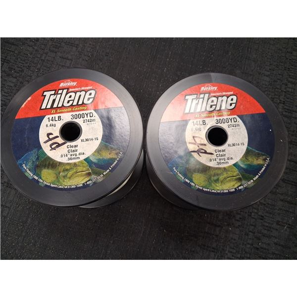 BERKLEY TRILENE XL SMOOTH CAST 14LB, 3000YD, CLEAR, 2PC