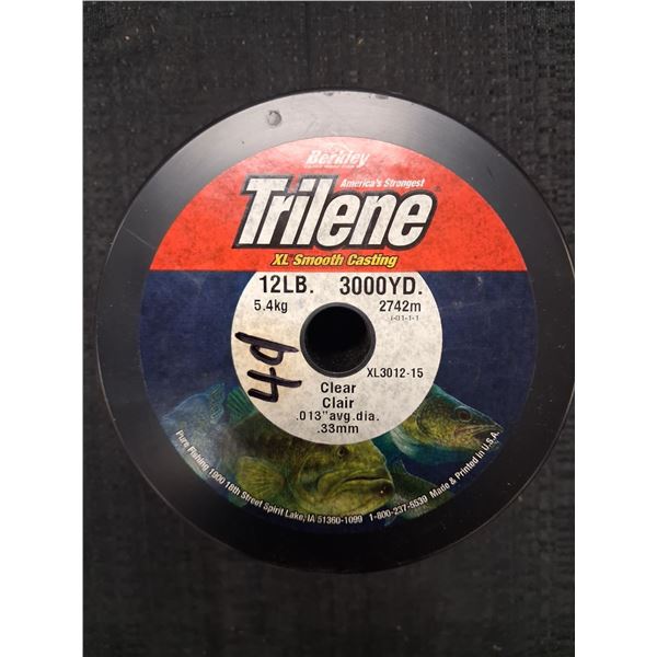 BERKLEY TRILENE XL SMOOTH CAST 12LB, 3000YD, CLEAR, 1PC