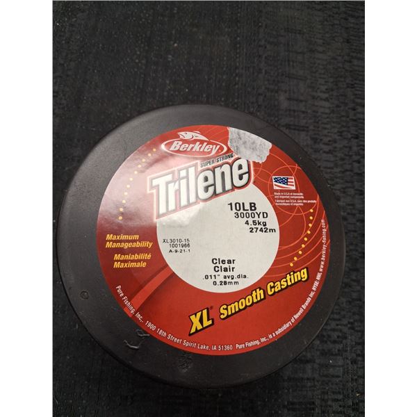BERKLEY TRILENE XL SMOOTH CAST 10LB, 3000YD, CLEAR, 1PC