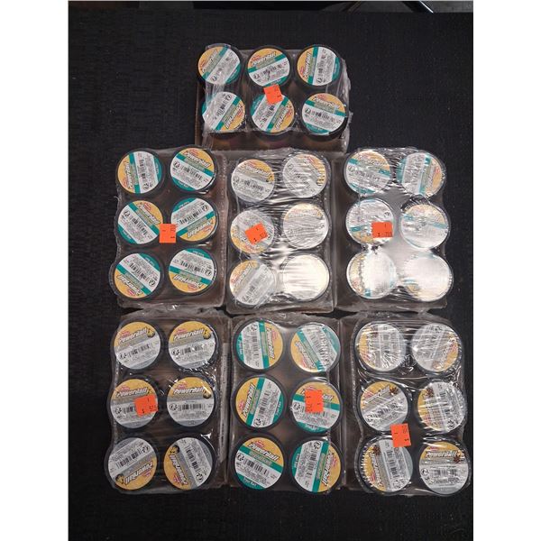 MIX LOT OF POWER BAIT VARIOUS COLORS 7BOXES OF 6 - 42 JARS TOTAL
