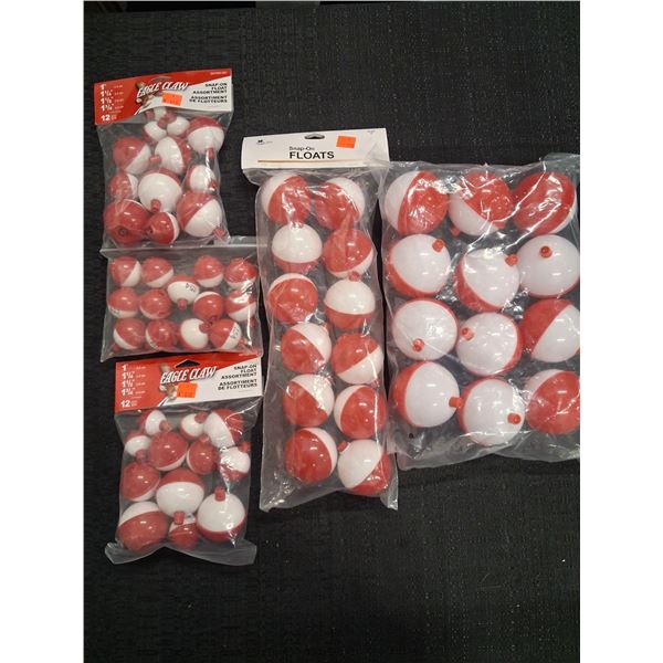 LARGE BAG OF ASSORTED SNAP ON FLOATS