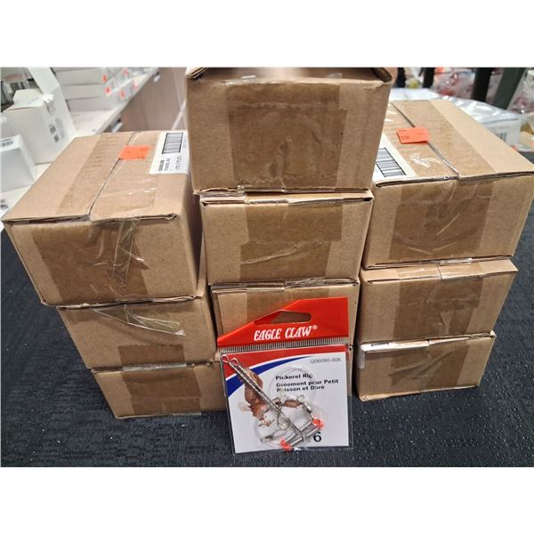 EAGLE CLAW SIZE 6 PICKEREL RIG - 10 BOXES OF 12PC - 120PC TOTAL