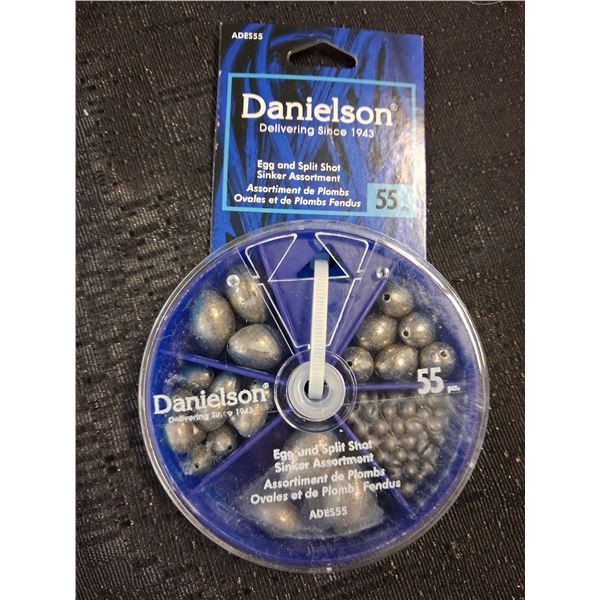 DANIELSON EGG AND SPLIT SHOT SINKER ASSORTMENT 48 ITEMS