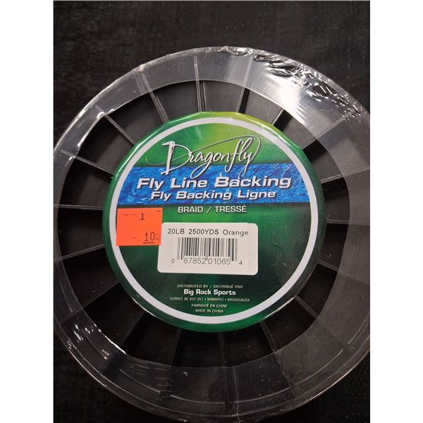 DRAGONFLY ORANGE FLY LINE BACKING 20LB. 2500YDS
