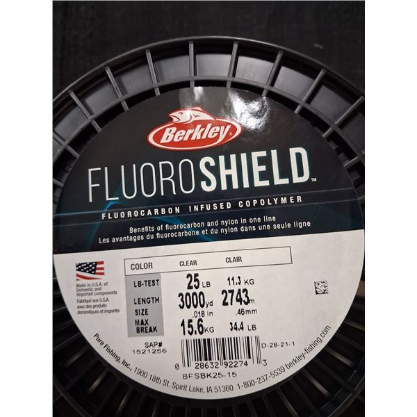 BERKLEY FLUOROSHIELD 25LB, CLEAR, 3000YDS