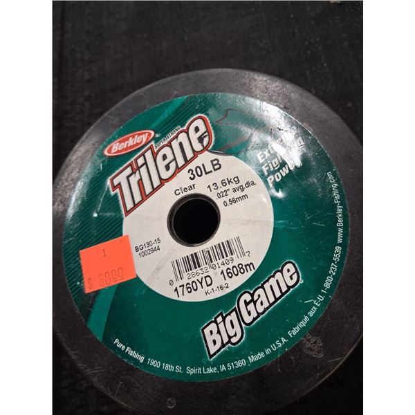 BERKLEY TRILENE 30LB, MONO CLEAR, 1760 YDS BIG GAME