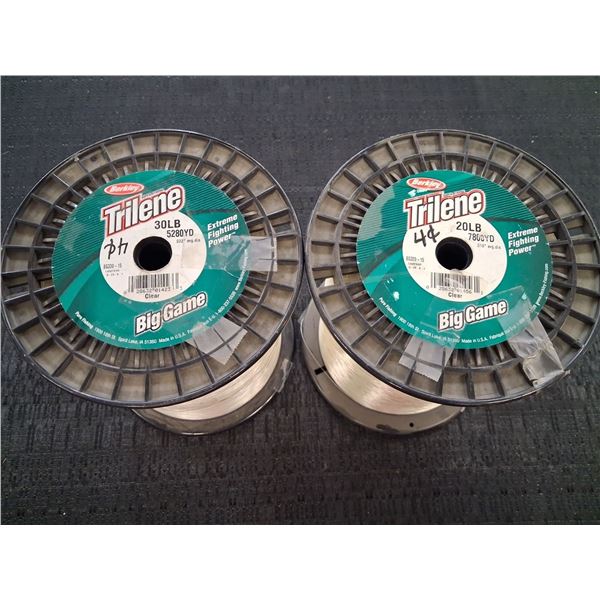MIX LOT TRILENE 20LB/7800YDS, 30LB/5280YDDS - 2PC