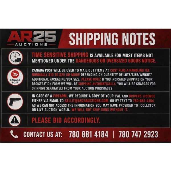 TIME SENSITIVE SHIPPING IS AVAILABLE FOR MOST ITEMS  SEE UNDER DESCRIPTION