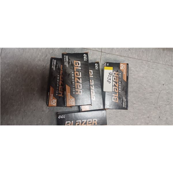 BLAZER 9MM LUGER 115GR FMJ 250 RNDS - PAL REQ. NO SHIPPING