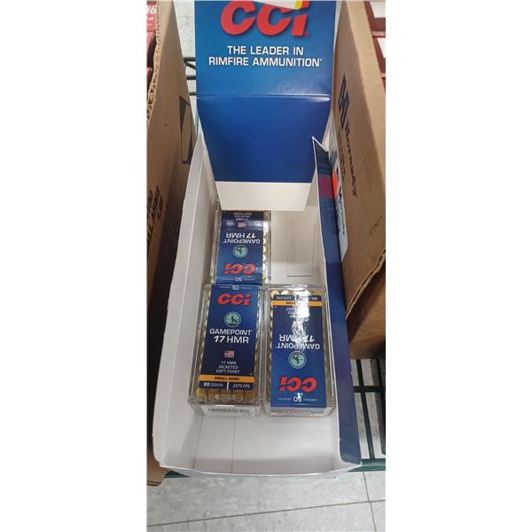 CCI GAME POINT 17 HMR 20GR, 3 BOXES OF 50 - PAL REQ. NO SHIPPING