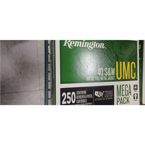 REMINGTON 40 S&W UMC 250 ROUND MEGA PACK - PAL REQ. NO SHIPPING