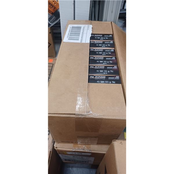 CASE OF CCI BLAZER 40S&W 165 GR FMJ 1000 ROUNDS - PAL REQ. NO SHIPPING