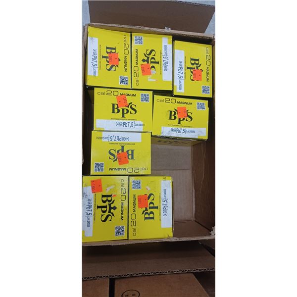 200 RNDS BPS 20GA  MAGNUM 3" 7 1/2 SHOT - PAL REQ. NO SHIPPING