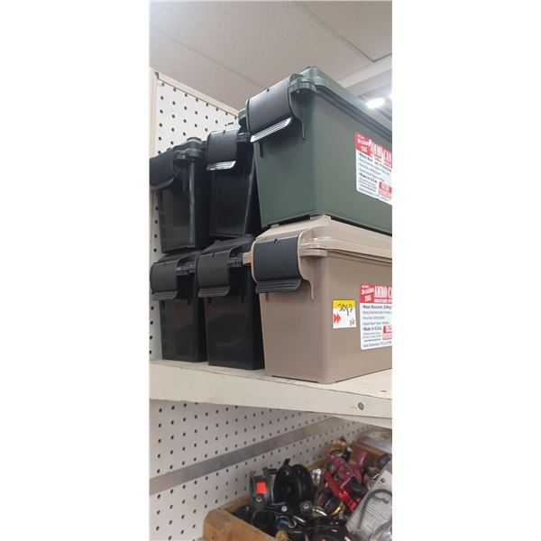 6 - MJM AMMO CANS 30CAL TALL 3"X8"X6"