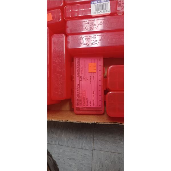 18 ASSORTED SIZES - 20 ROUND AMMO BOXES