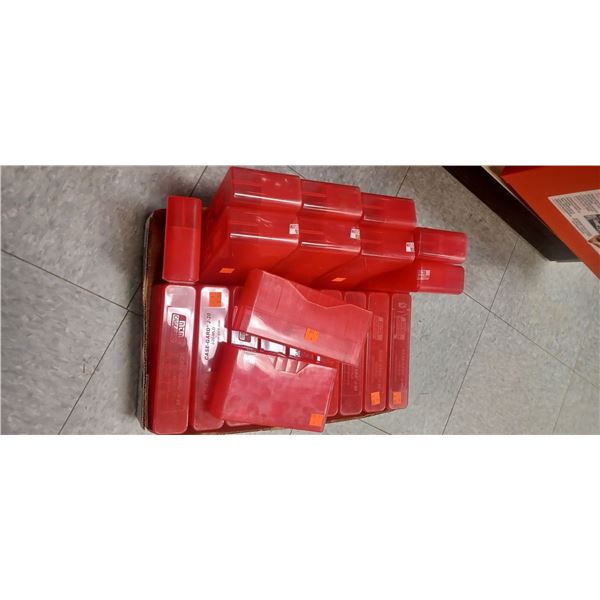 20 ASSORTED SIZES - 20 ROUND AMMO BOXES