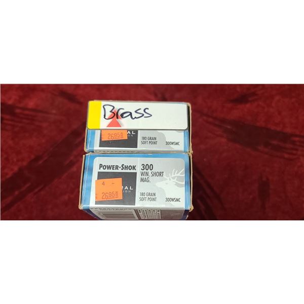2 BOXES OF FEDERAL 300 WIN SHOT MAG BRASS