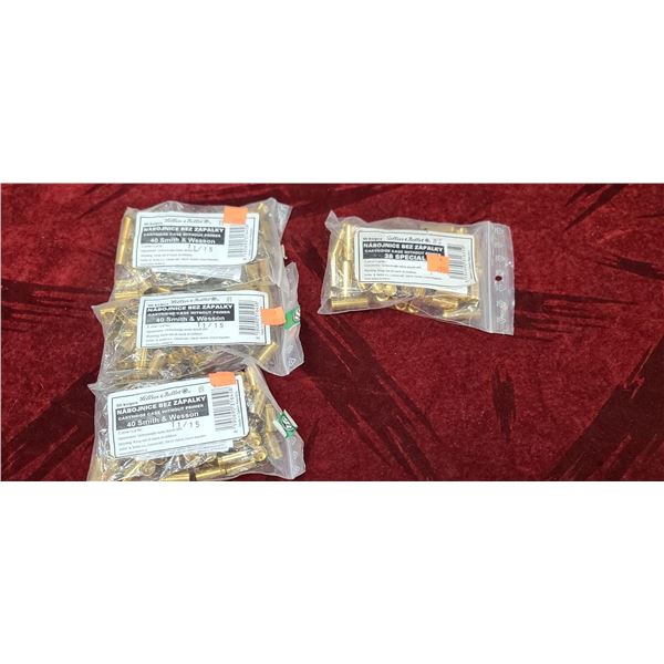 150 SELLIER & BELLOT, 40 SMITH & WESSON + 50X38 SPECIAL BRASS