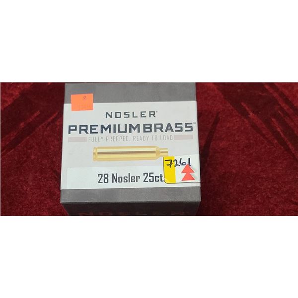 NOSLER 28 NOSLER BRASS 25 PCS