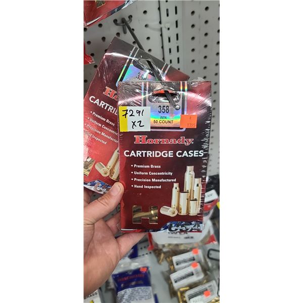HORNADY 358 WIN BRASS 100 PCS