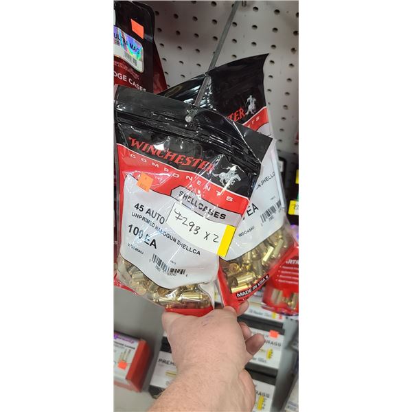WINCHESTER 45 AUTO BRASS 100 PCS