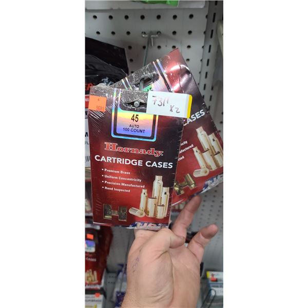 HORNADY 45 AUTO BRASS 200 PCS
