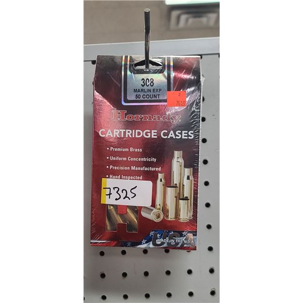 HORNADY 308 MARLIN EXP BRASS 50 PCS