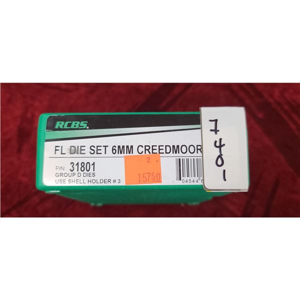RCBS FL DIE SET 6MM CREEDMOOR