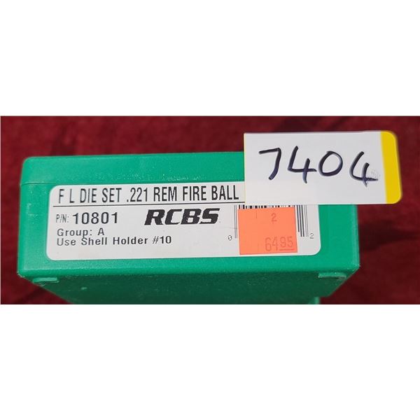 RCBS FL DIE SET 221 REM FIRE BALL