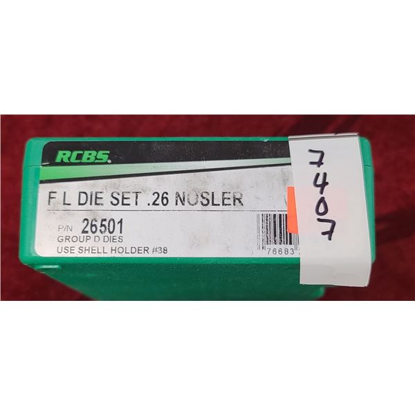 RCBS FL DIE SET 26 NOSLER