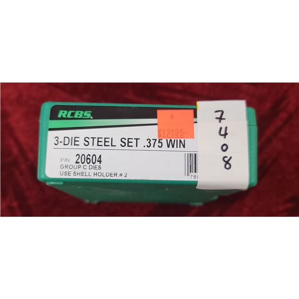 RCBS 3 DIE STEEL SET 375 WIN