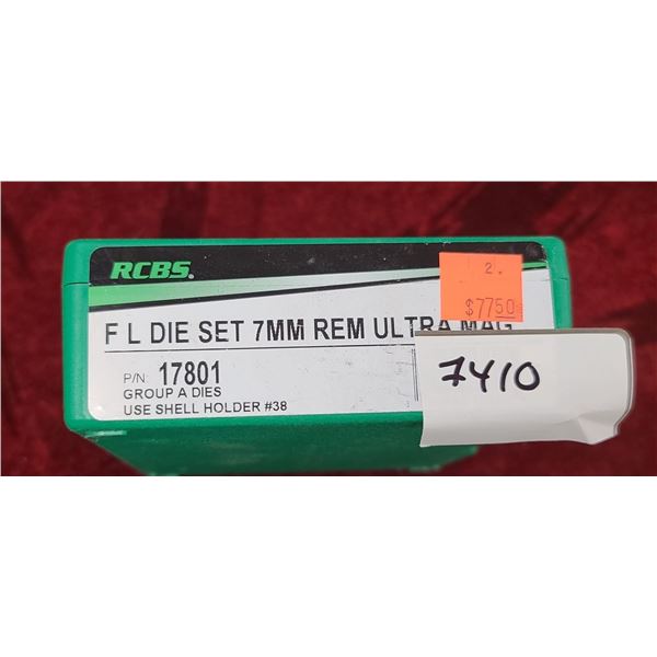 RCBS FL DIE SET 7MM REM ULTRA MAG