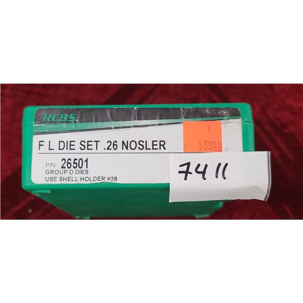 RCBS FL DIE SET 26 NOSLER