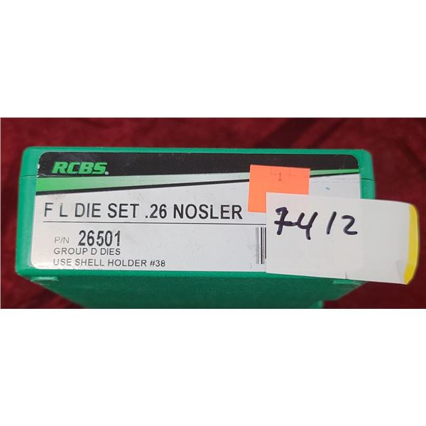 RCBS FL DIE SET 26 NOSLER