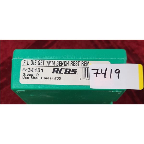 RCBS FL DIE SET 7MM BENCH REST REM