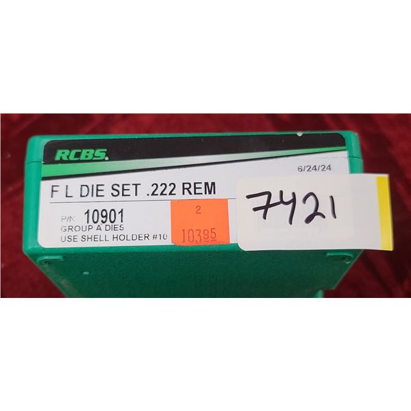 RCBS FL DIE SET 222 REM