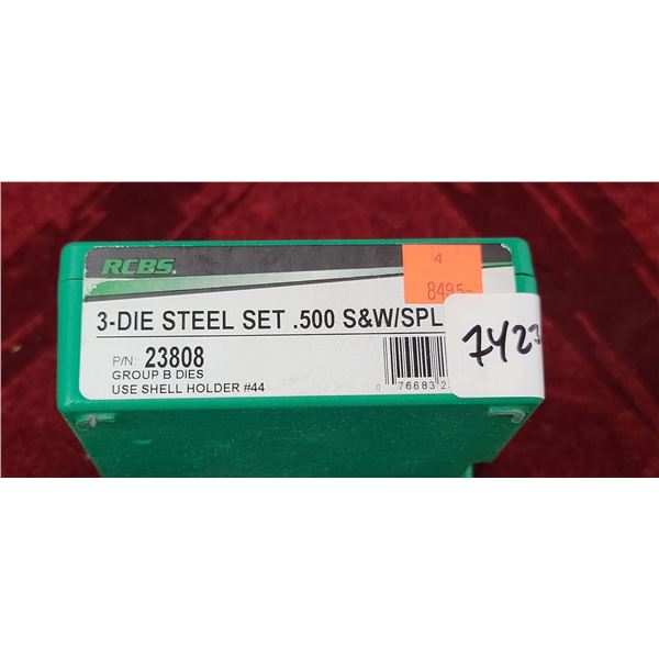 RCBS 3 DIE STEEL SET 500 S&W/SPL