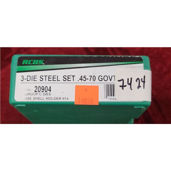 RCBS 3 DIE STEEL SET 45-7- GOVT