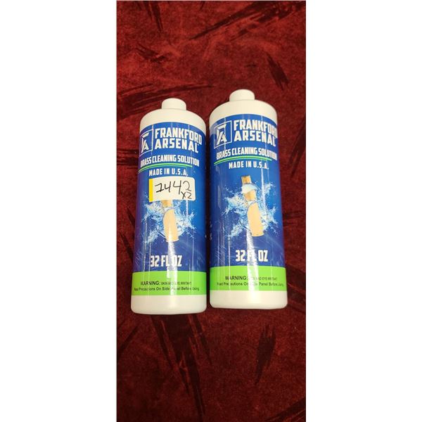 2 FRANKFORD ARSENAL 32OZ BRASS CLEANING SOLUTIONS