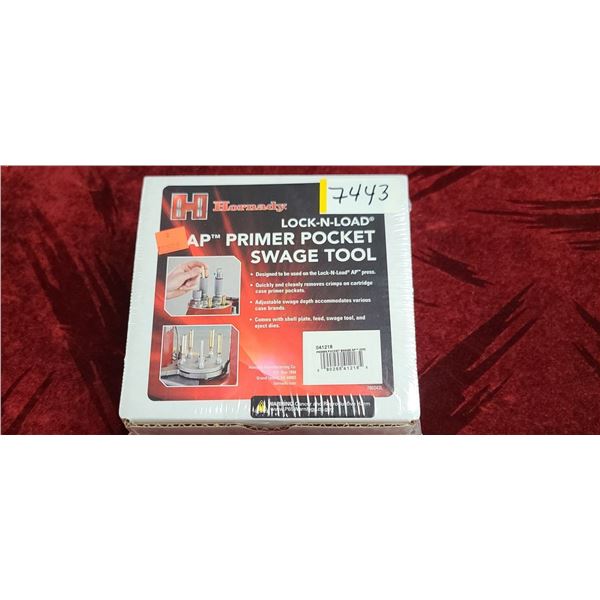 HORNADY LOCK N LOAD AP PRIMER POCKET SWAGE TOOL