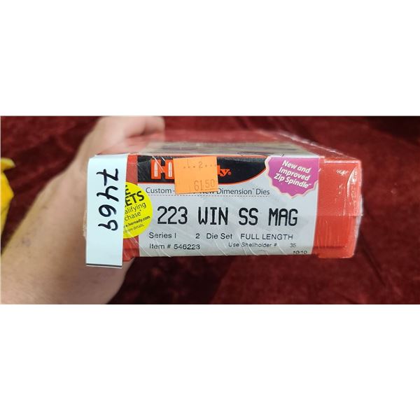 HORNADY 2 PC DIE SET 223 WIN SS MAG
