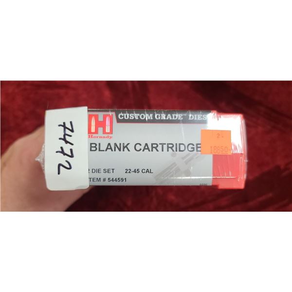 HORNADY 2 PC DIE SET BLANK CARTRIDGE